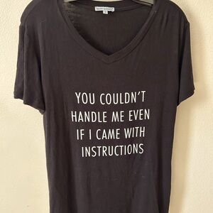 Woman’s black t-shirt